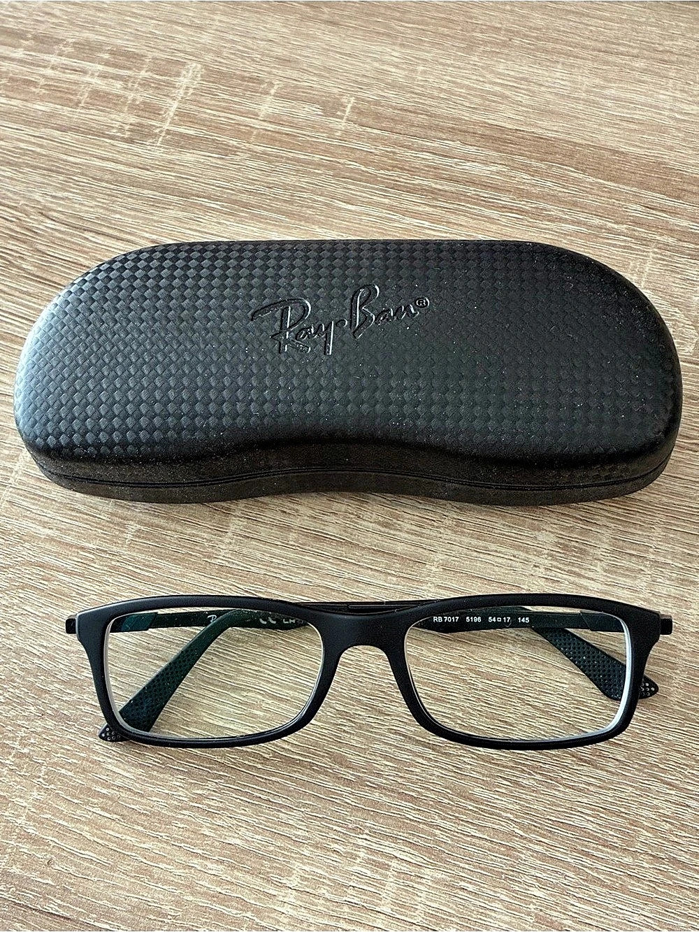 Ray-Ban RB7017 Matte Black Prescription Eyeglasses 54-17-145
